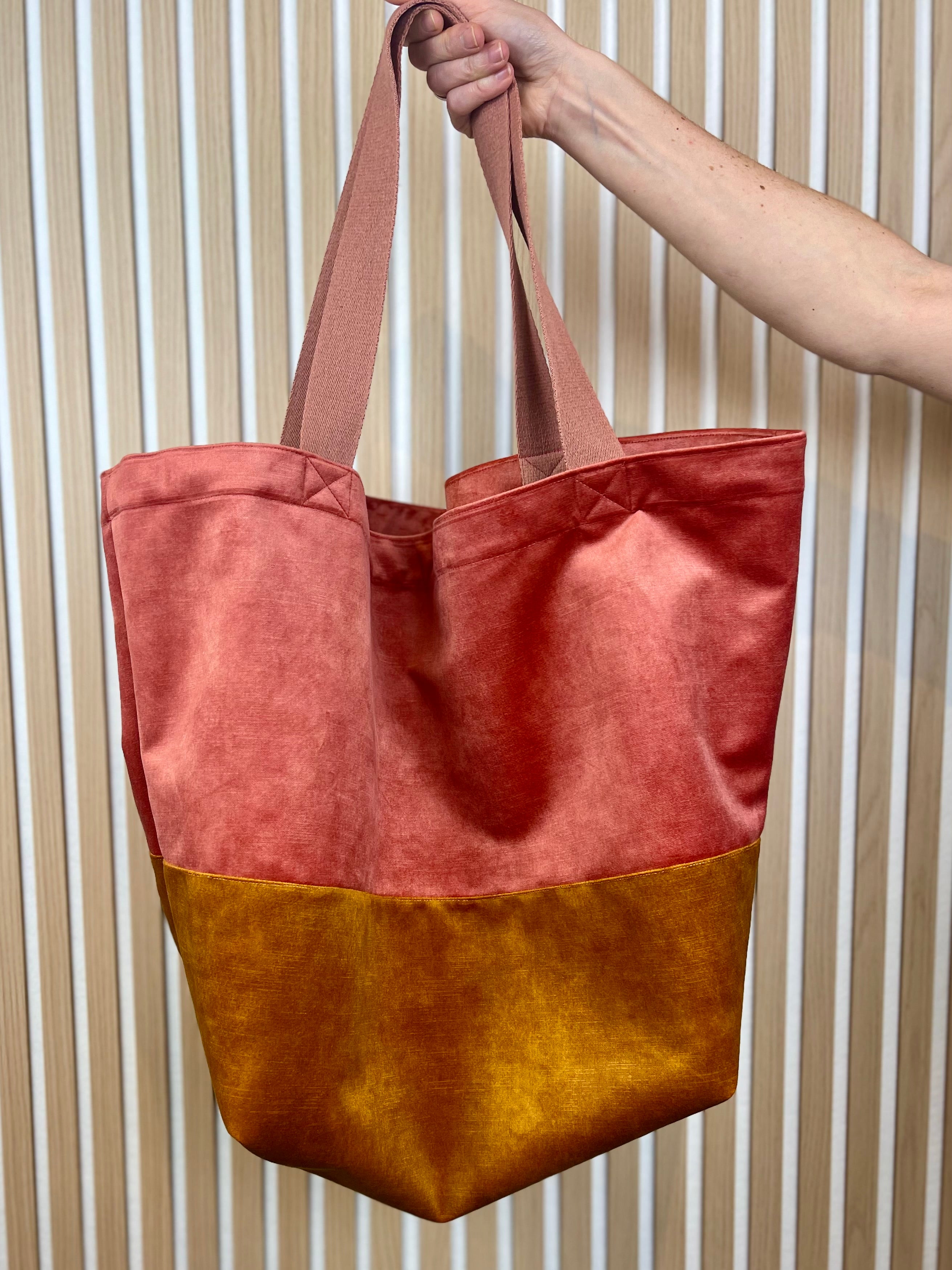 Shopper TONI VELVET peach