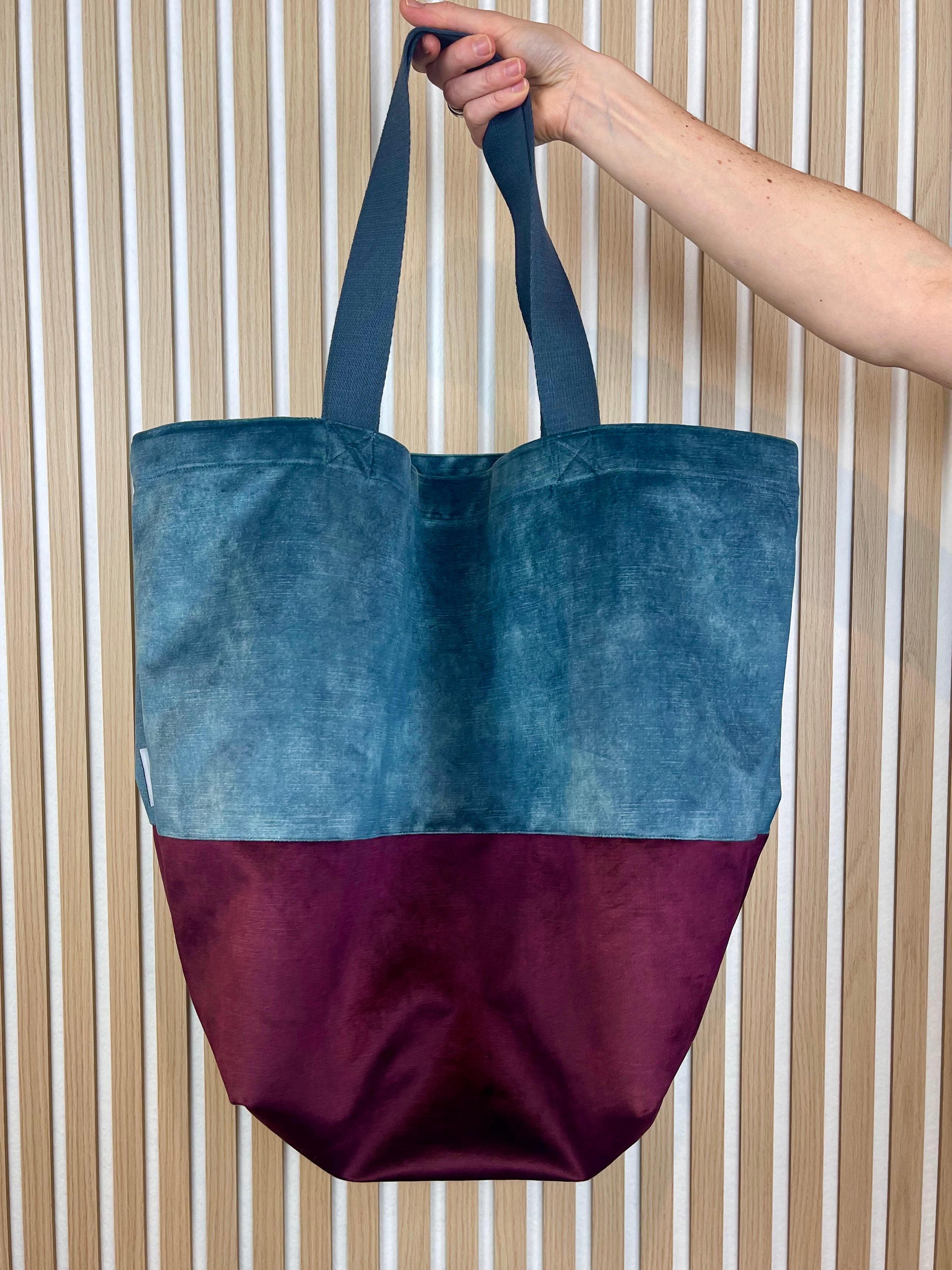 Shopper TONI VELVET petrol