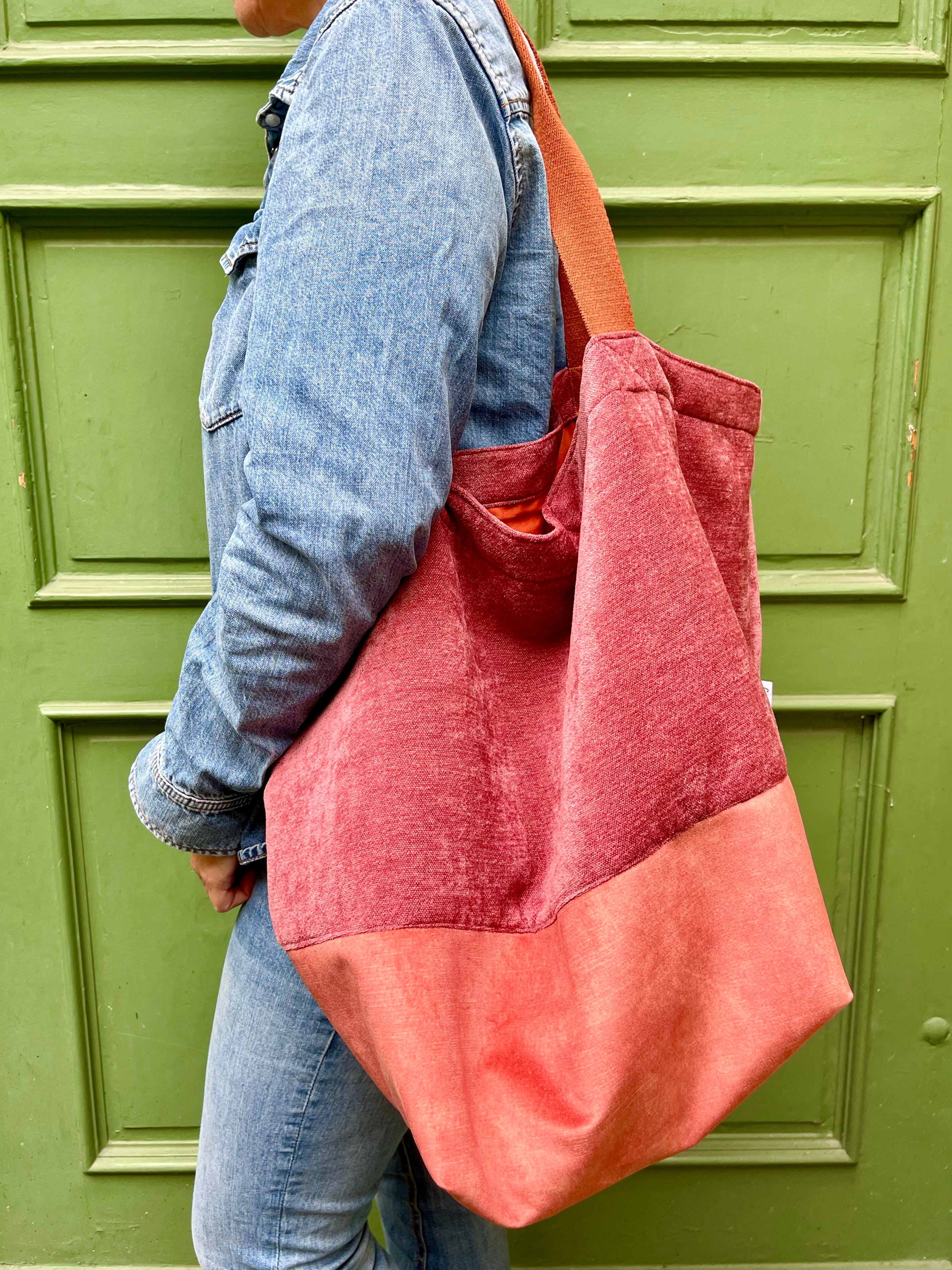 Shopper TONI VELVET blossom peach
