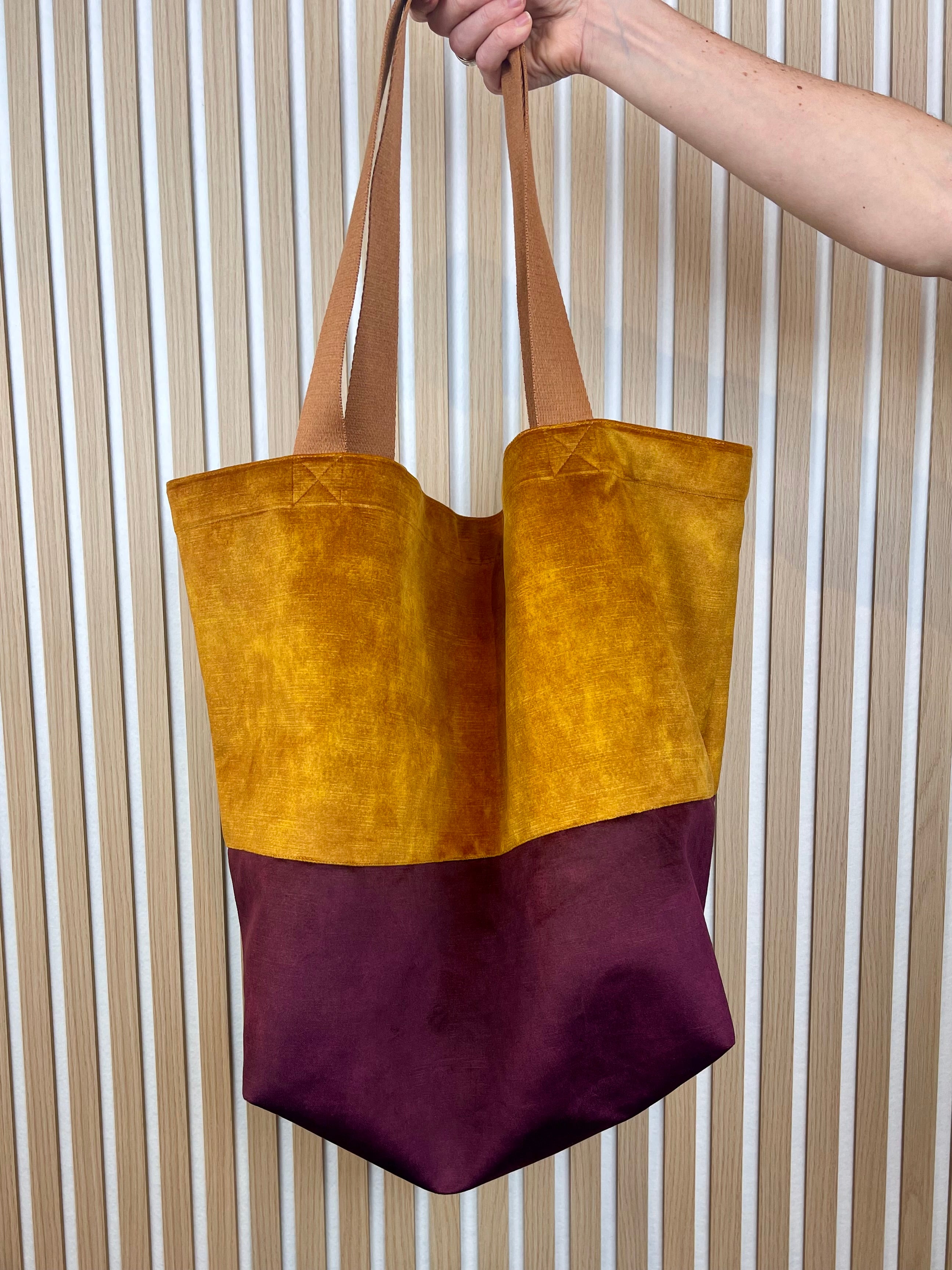 Shopper TONI VELVET curry