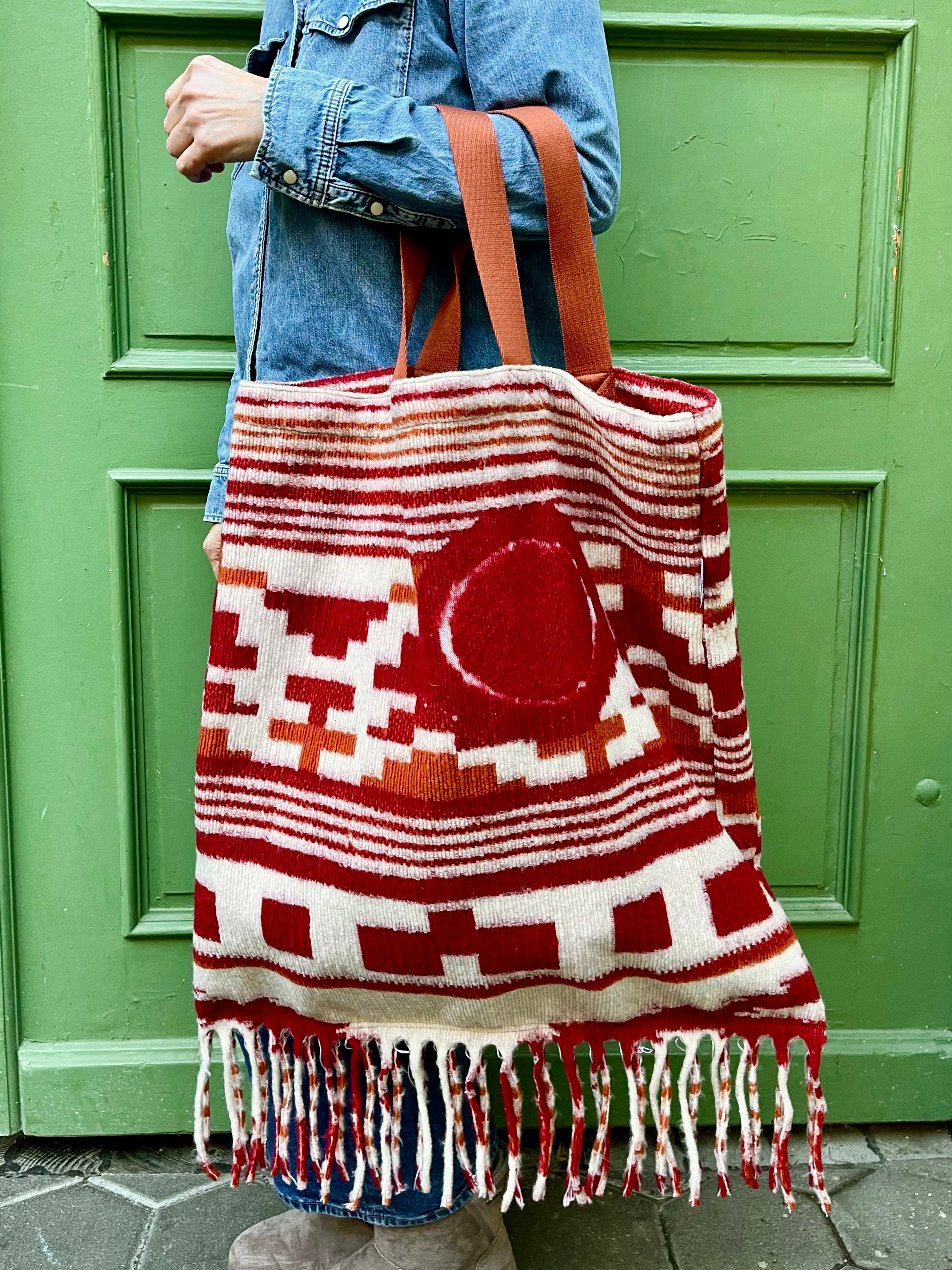 Tote Bag XXL INKA Wool rot