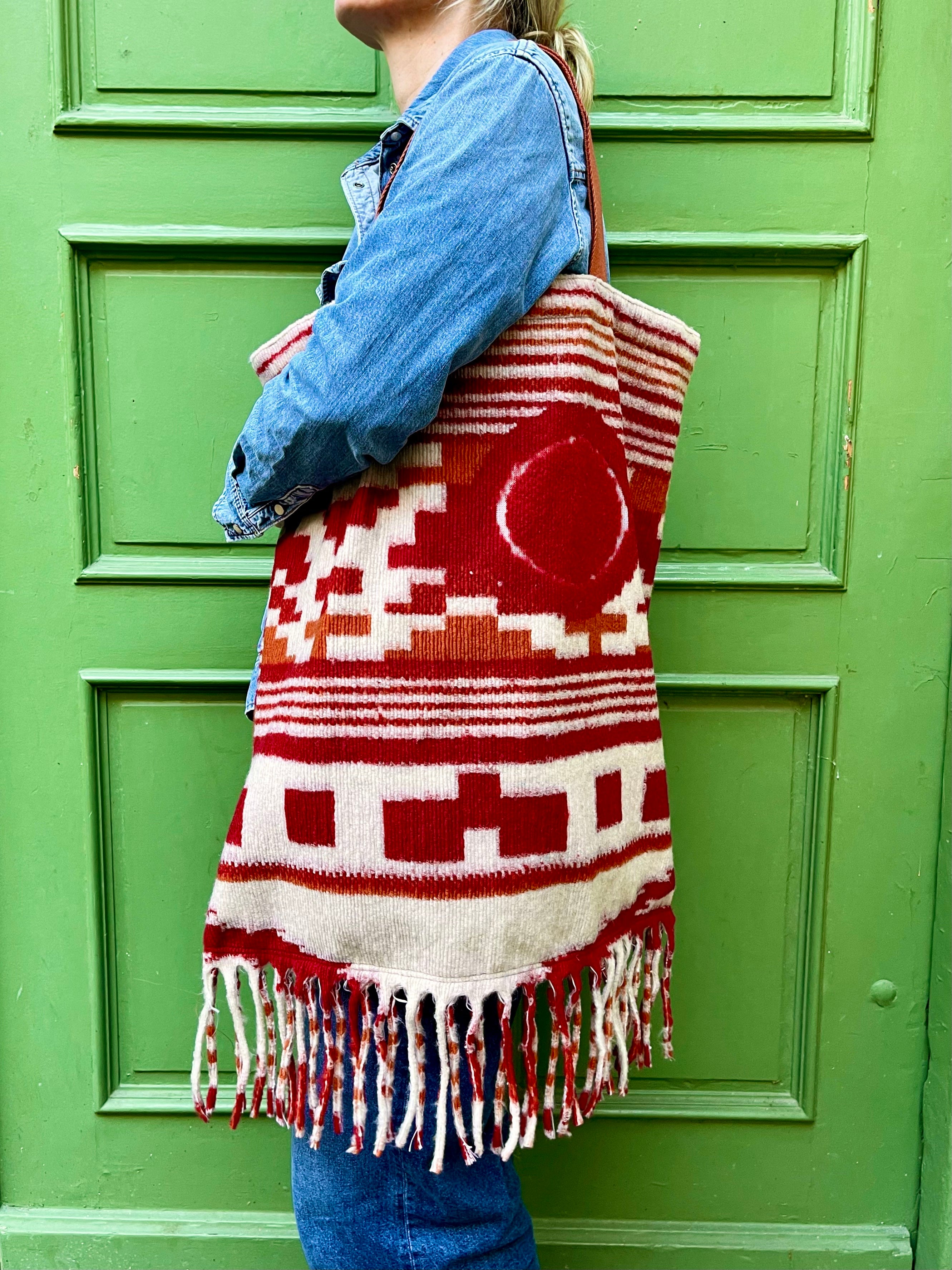 Tote Bag XXL INKA Wool rot