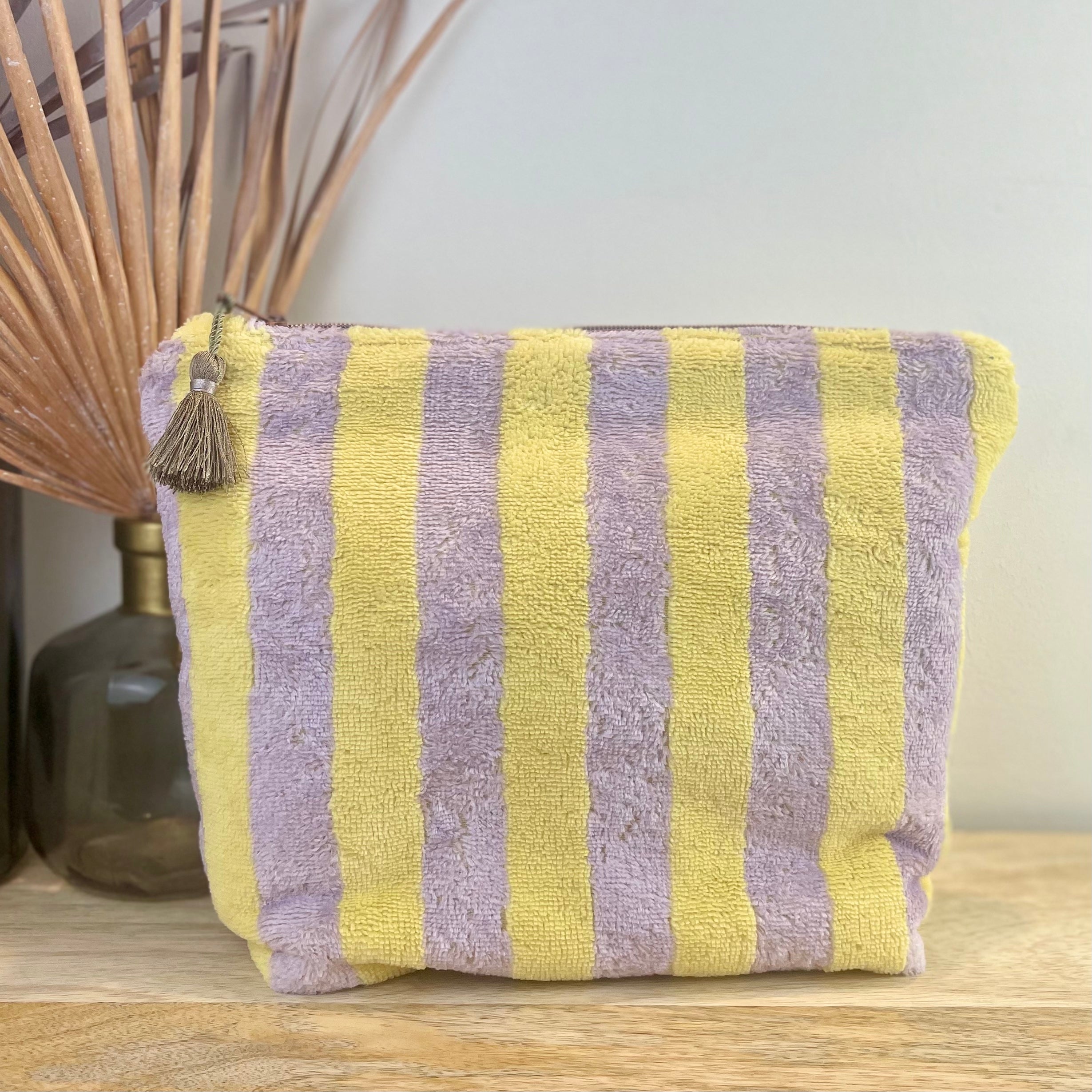Washbag FROTTEE STRIPES lilac